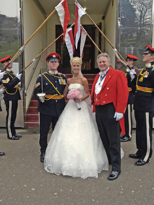 Essex Wedding Toastmaster at Southend on Sea Casino with the Queen's Royal Lancers