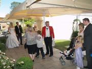 Richard Palmer Toastmaster in Essex Pontlands Park at Wedding Receiving Line