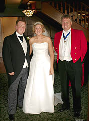 richard with bride and groom